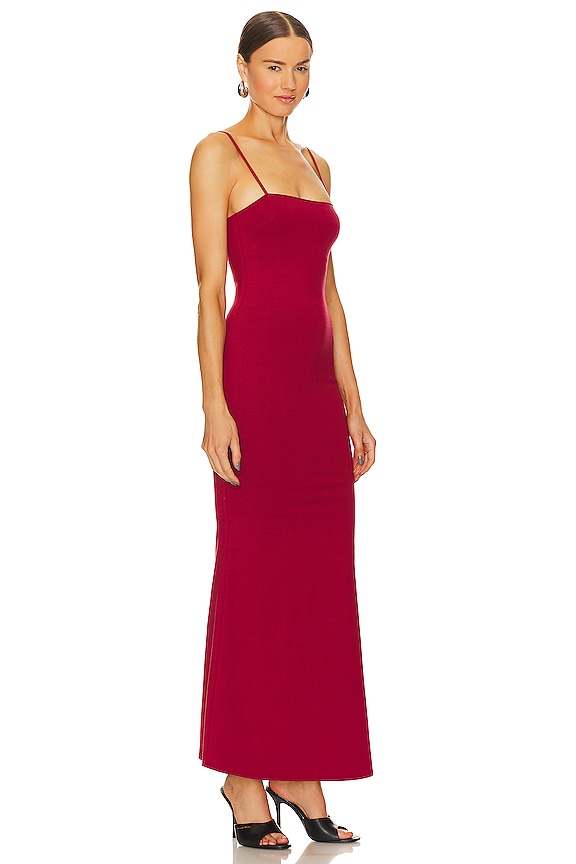 view 2 of 3 Body Gown in Deep Red