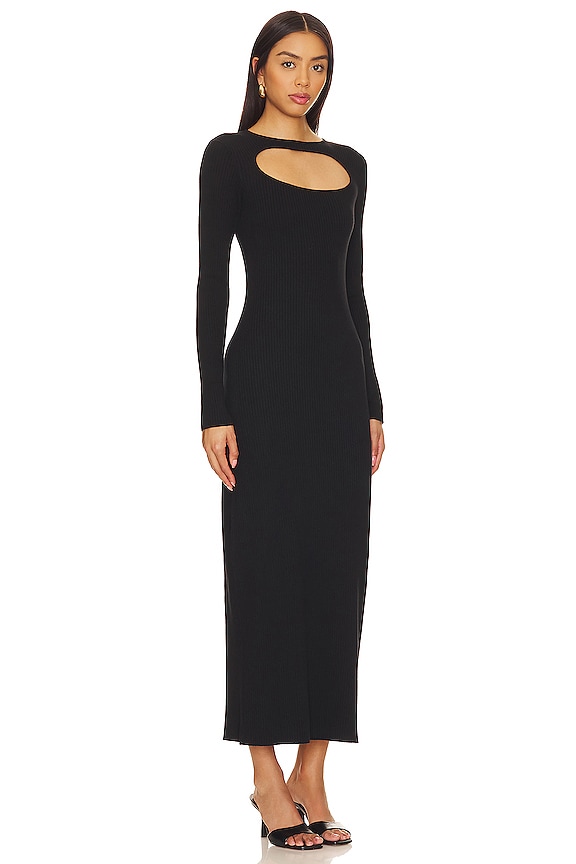 view 2 of 3 Priyanka Cut Out Dress in Black