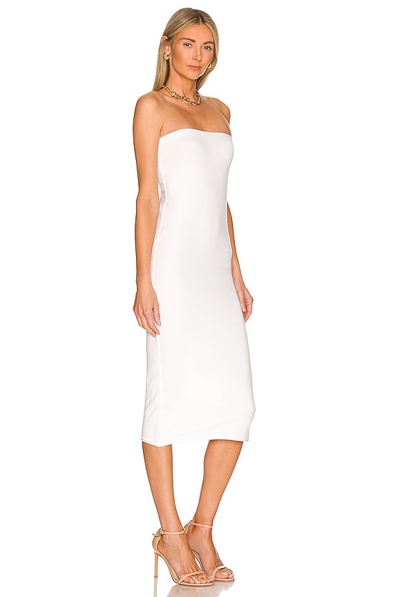 view 2 of 3 VESTIDO SIN TIRANTES HESTIA in White