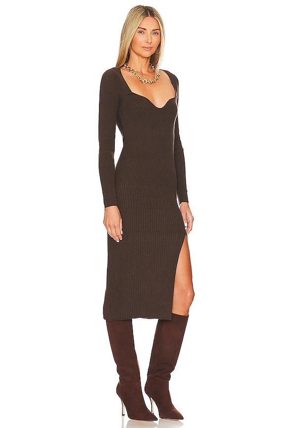 view 2 of 3 VESTIDO MARIANA in Brazil Nut