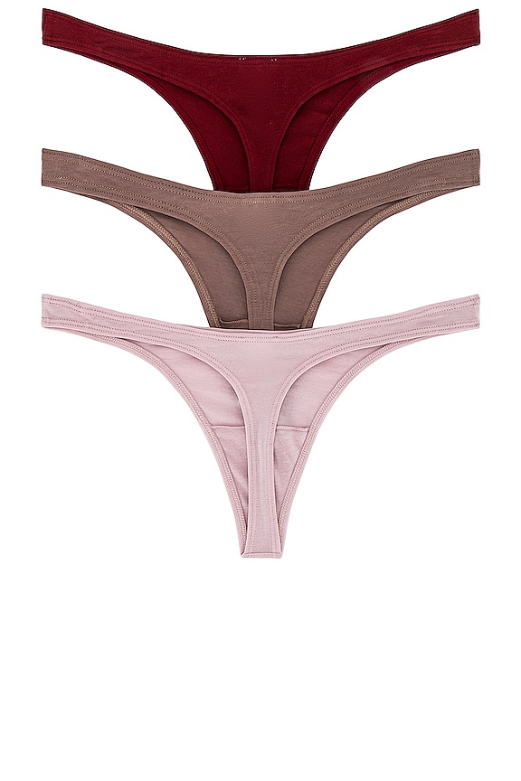 view 2 of 6 PACK DE TANGAS GRAYSEN in Fawn, Pink Clay, Deep Red