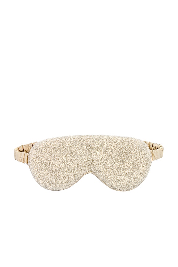 view 2 of 3 Recycled Fleece Eye Mask in Bone
