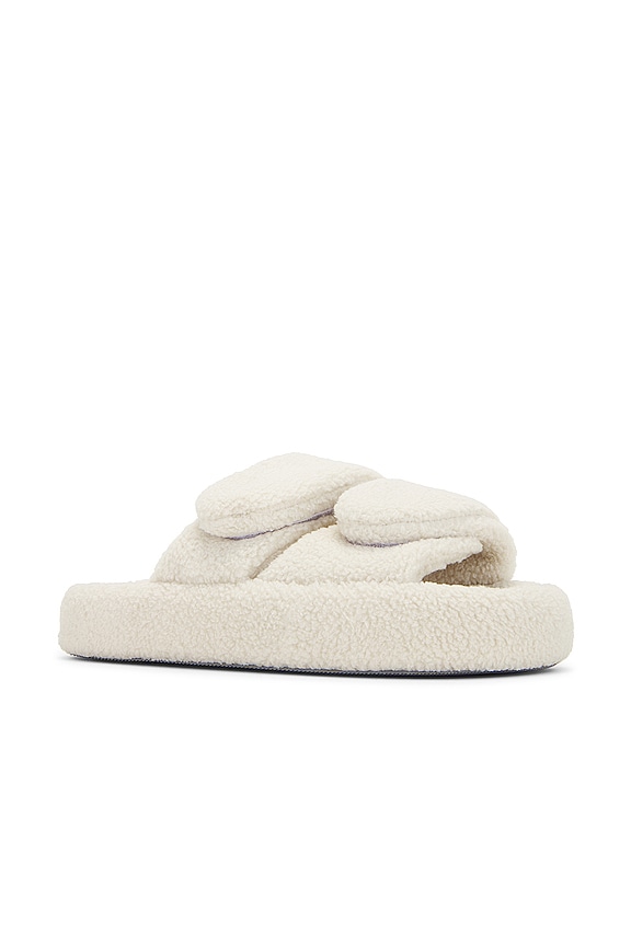 view 2 of 5 Vera Recycled Fleece Slide in Bone