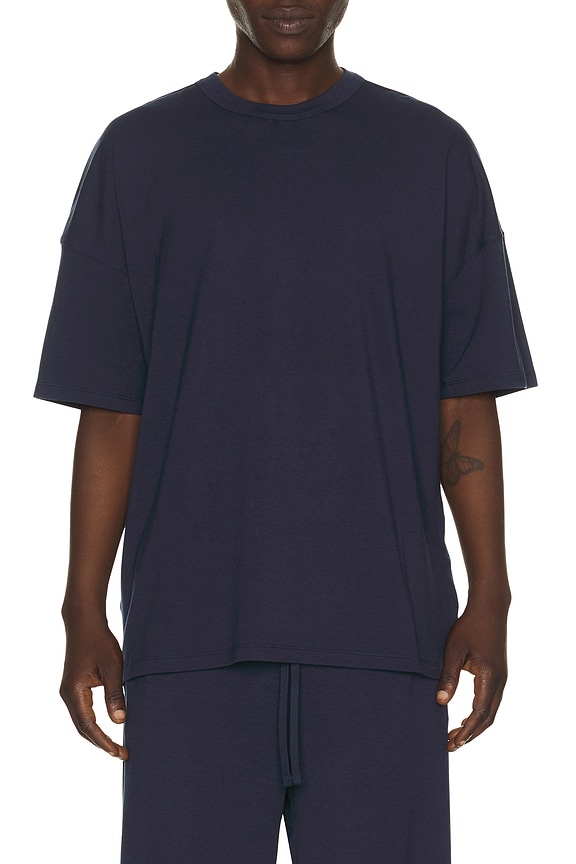 view 1 of 4 Jersey Lounge Relaxed T-Shirt in Navy