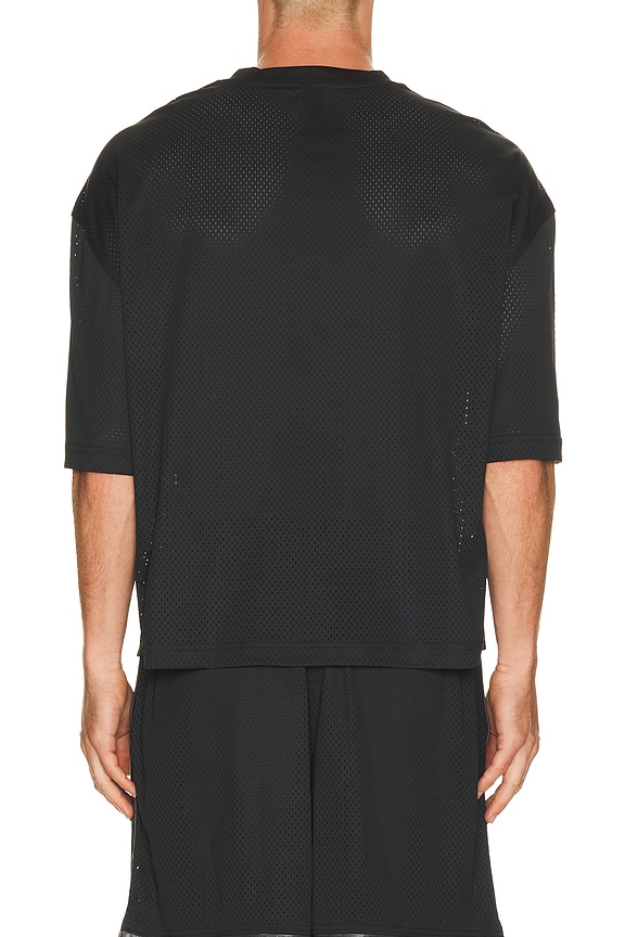 view 2 of 5 V-Neck Cropped Jersey in Onyx