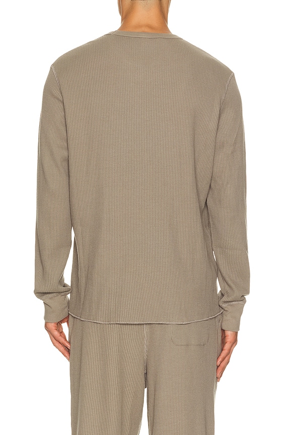 view 2 of 5 Branded Classic Waffle Crewneck T-shirt in Mink