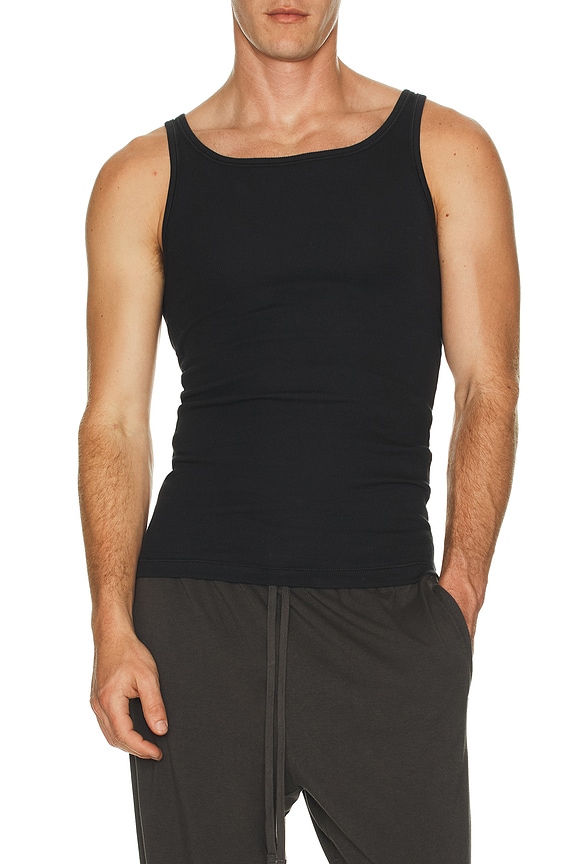 view 2 of 5 Cotton Rib Tank 3-Pack in Onyx