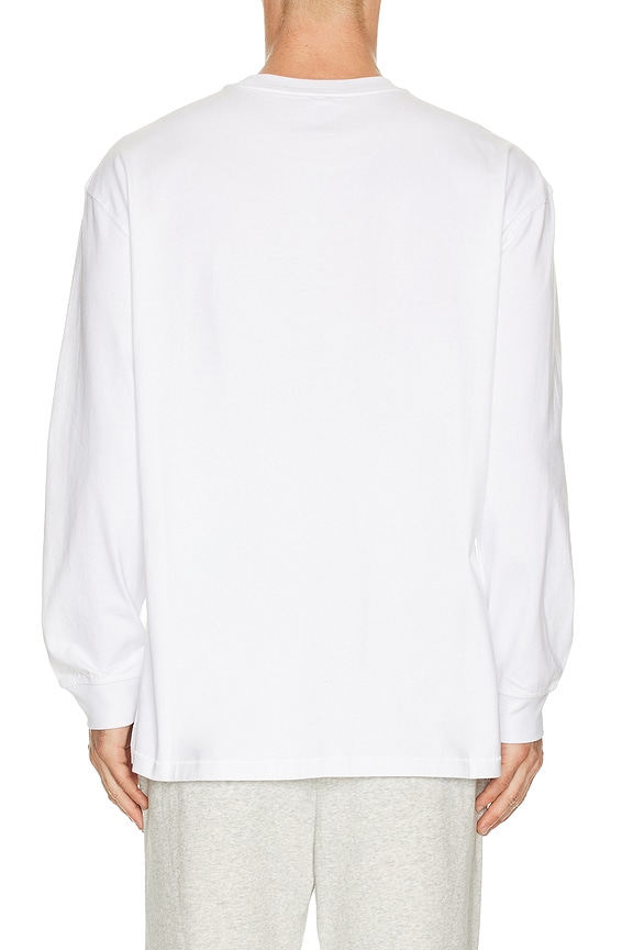 view 2 of 4 Heavyweight Cotton Long Sleeve T-shirt in Chalk