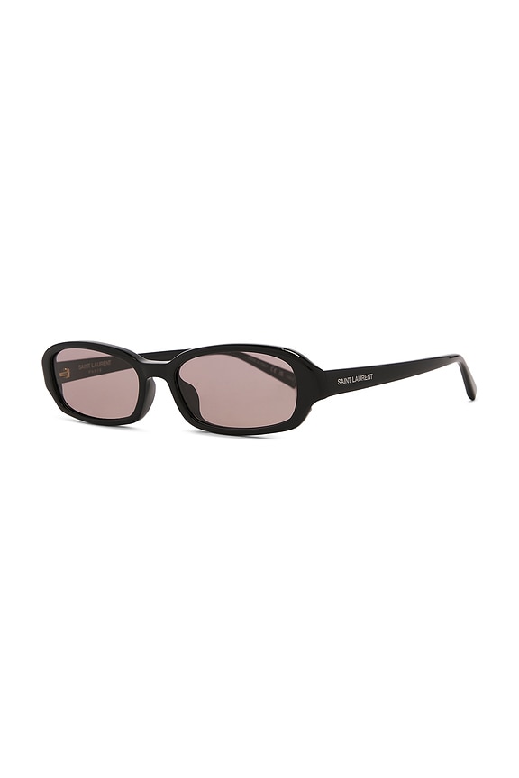 view 2 of 3 Sl Logo Erin Rectangular Sunglasses in Black & Brown