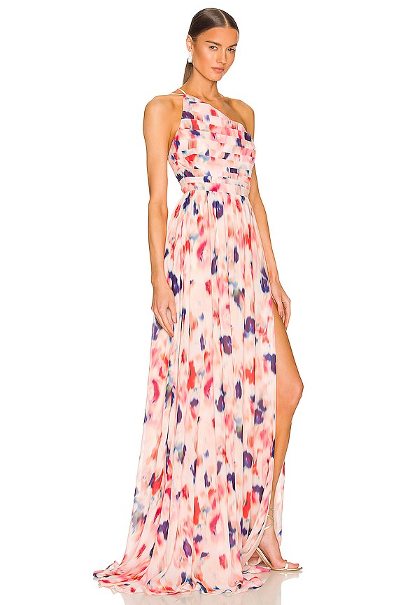 view 2 of 3 VESTIDO LARGO AMAYA in Orange Multi