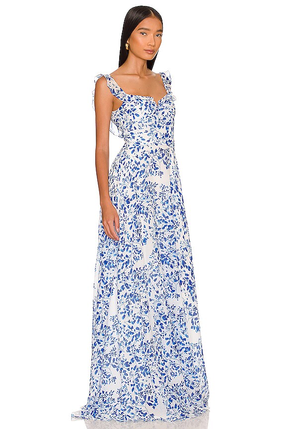 view 2 of 3 Evangeline Dress in Blue Multi