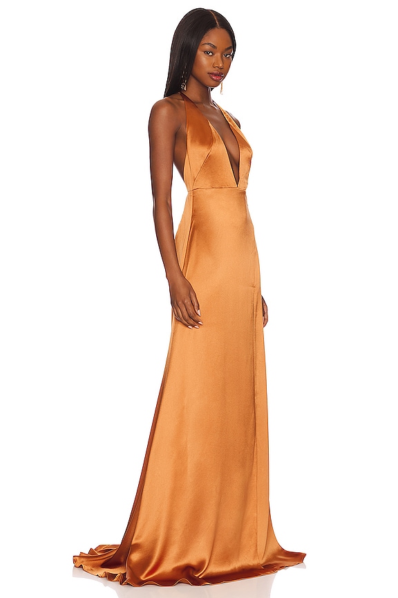 view 2 of 3 VESTIDO HUDA in Copper