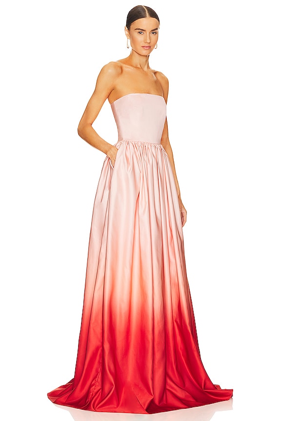 view 2 of 3 ROBE DE SOIRÉE TEIGEN in Blush Red Ombre