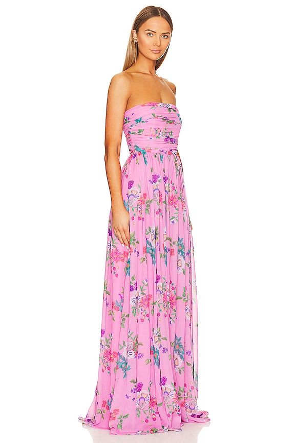 view 2 of 3 Camille Dress in Pink Mullti