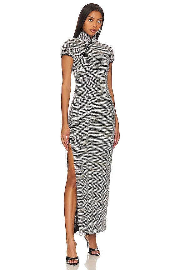 view 1 of 4 Crystal Dress in Black & Silver