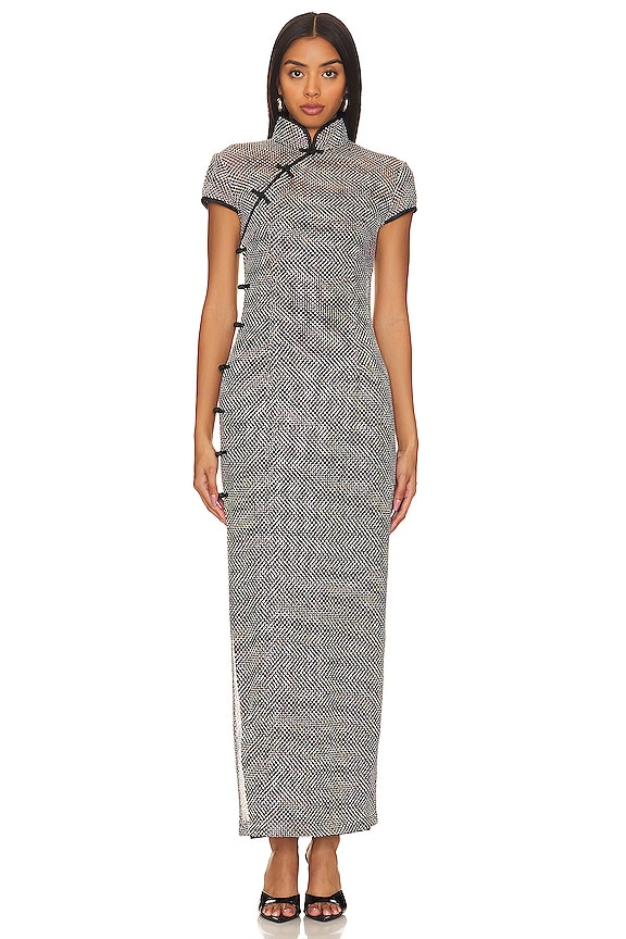 view 2 of 4 Crystal Dress in Black & Silver