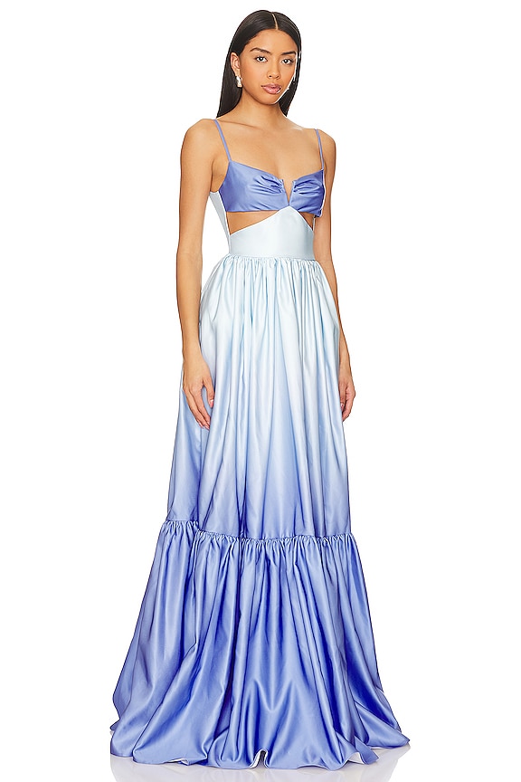 view 2 of 3 Nova Gown in Blue Ombre