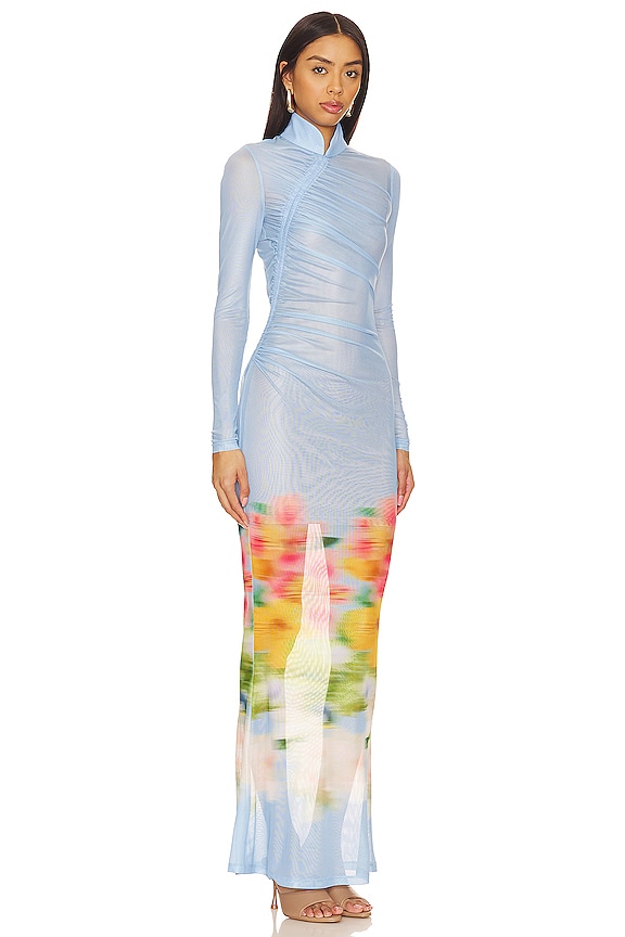 view 2 of 3 VESTIDO KENDRA in Blue Multi