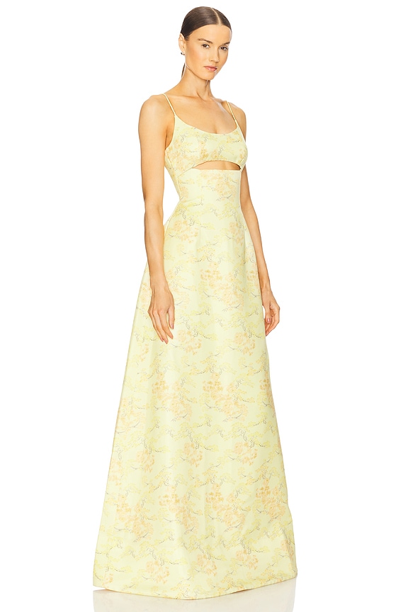 view 2 of 3 ROBE DE SOIRÉE MARIE in Yellow Multi