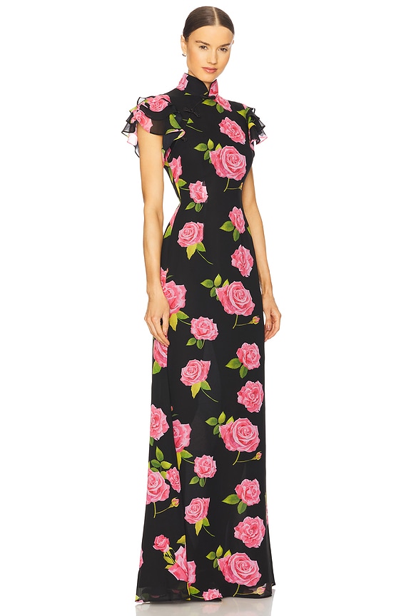 view 2 of 3 ROBE SYLVIE in Black Multi