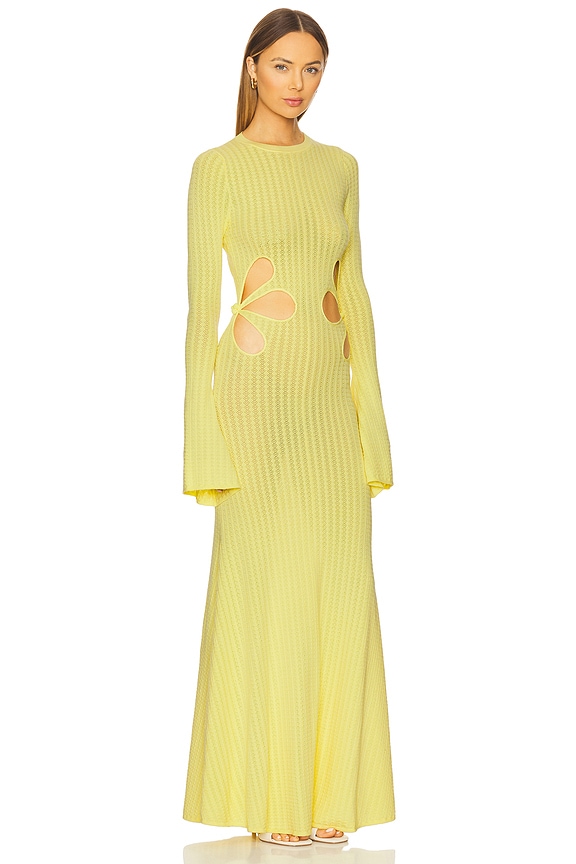 view 2 of 5 Destiny Knit Dress in Yellow