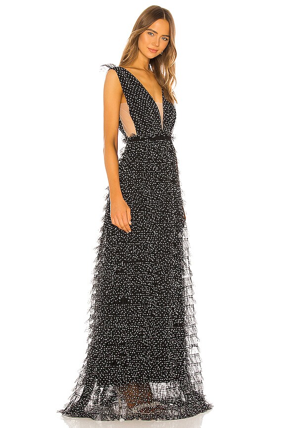 view 2 of 3 ROBE DE SOIRÉE CATHERINE in Black