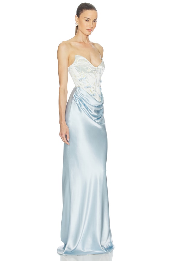 view 2 of 3 ROBE DE SOIRÉE SANDRINE in Pale Blue