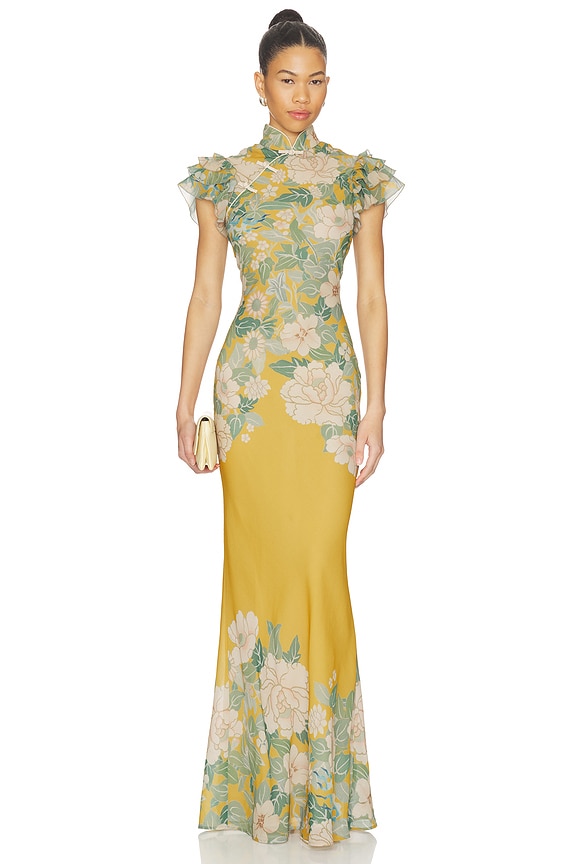 view 1 of 4 ROBE STELLA in Yellow Multi