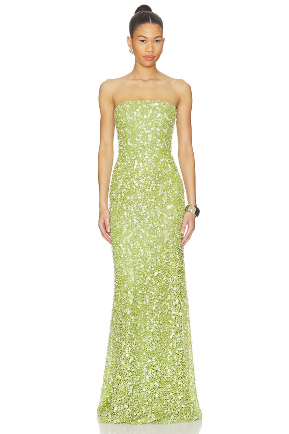 view 1 of 6 ROBE COURTNEY in Green Emerald