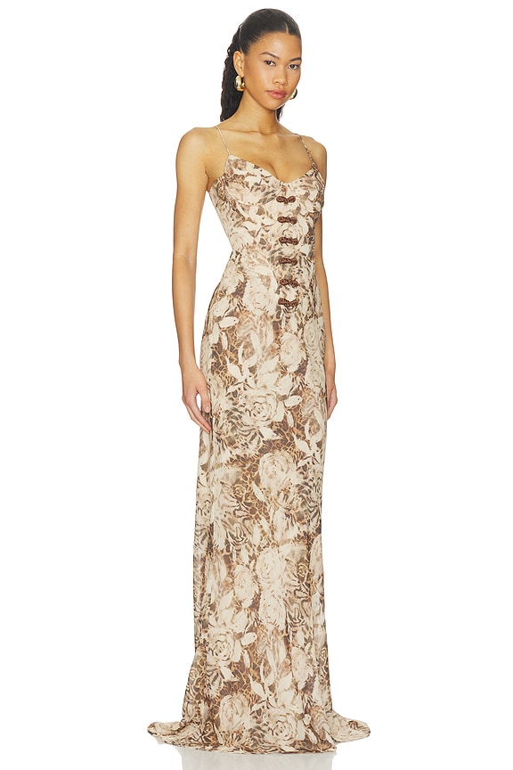 view 2 of 4 VESTIDO NEYLA in Brown Multi