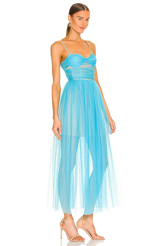 view 2 of 3 Carrie Dress in Turquoise Blue