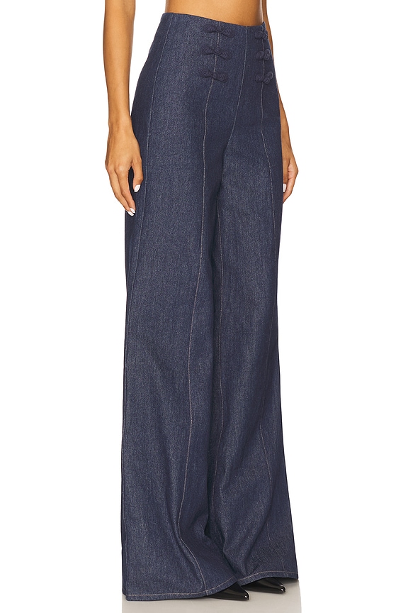 view 2 of 6 PANTALON EN DENIM BROOKLYN in Dark Denim