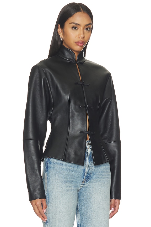 view 2 of 4 Anton Leather Tang Jacket in Black