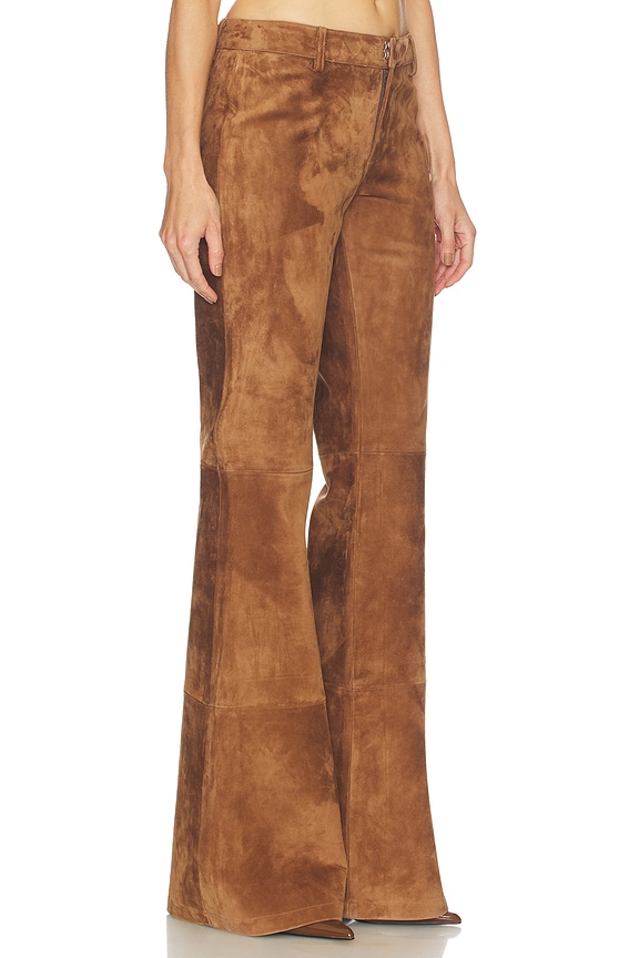 view 2 of 6 Gael Suede Pant in Brown