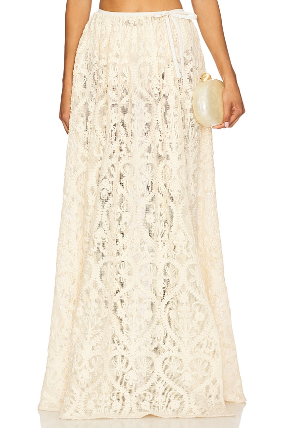 view 2 of 7 JUPE LONGUE AMARE in Vanilla Cream