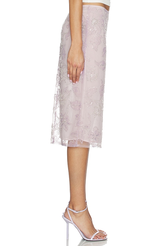 view 2 of 6 FALDA MIDI GRACE in Solf Lilac