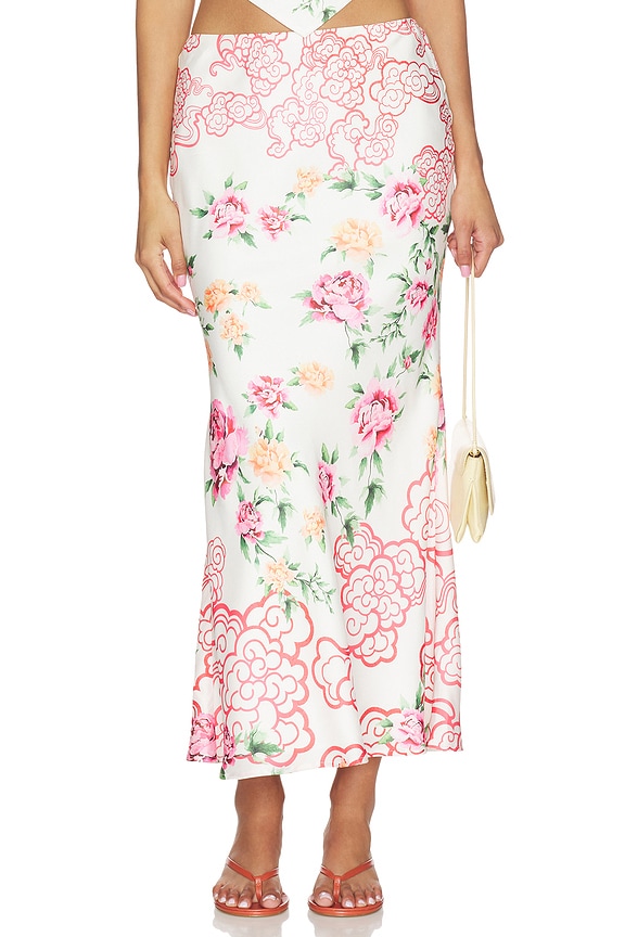 view 1 of 6 Fiora Skirt in White Multi