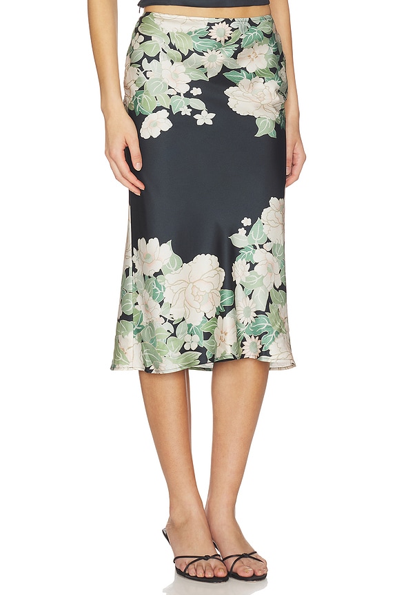 view 2 of 4 FALDA MIDI DARA in Black Multi