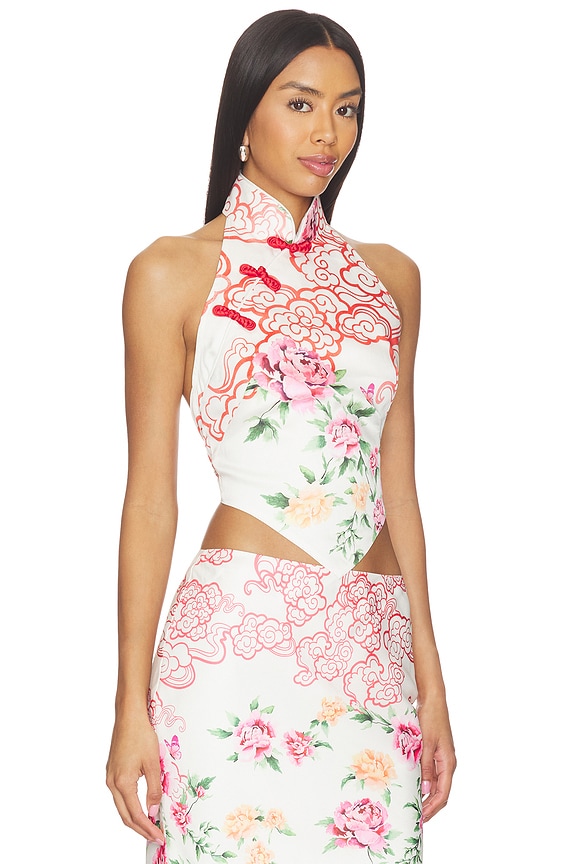 view 2 of 4 Fiora Top in White Multi