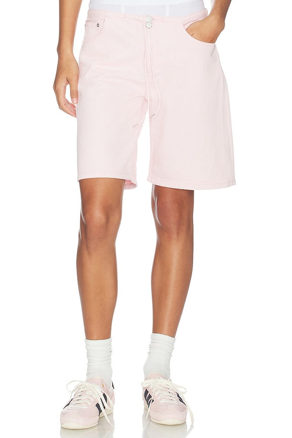 view 1 of 7 Cool Mid Rise Shorts in Pink