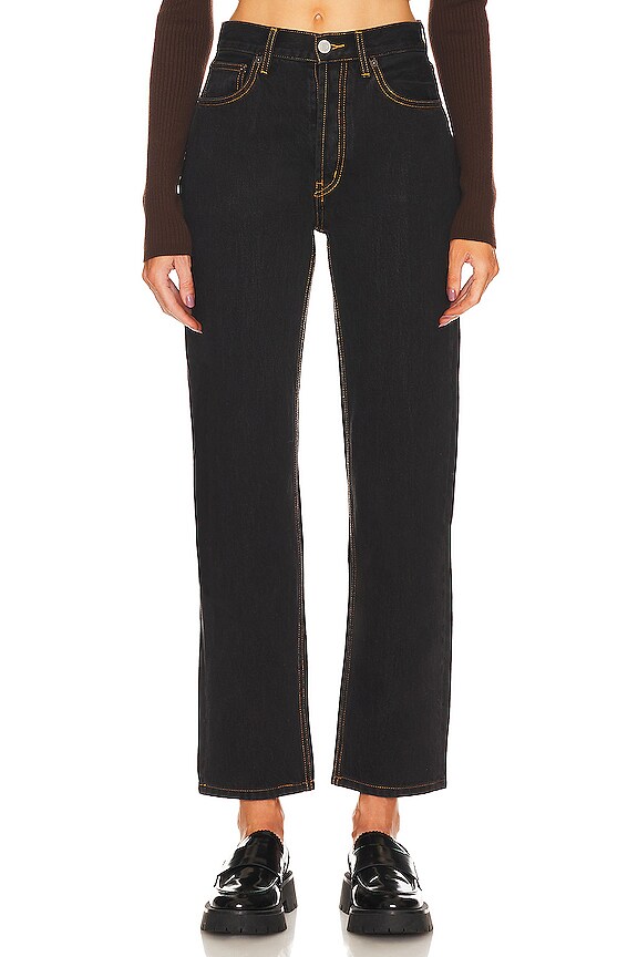 view 2 of 4 JEANS RECTOS CON RAYAS DE GAMUZA CHILDHOOD in Washed Black