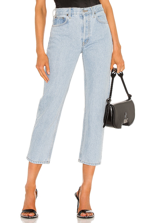 view 2 of 4 Tate High Rise Straight Crop in Cloud Rainbow