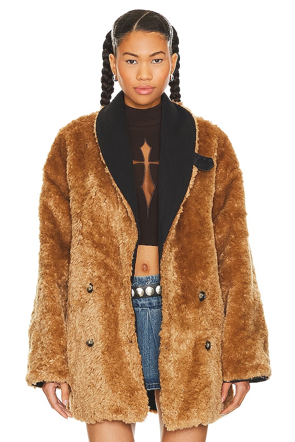 view 2 of 6 Reversible Upstate Coat in Washed Black