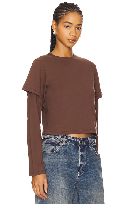 view 2 of 4 2tee in Chocolate Brown