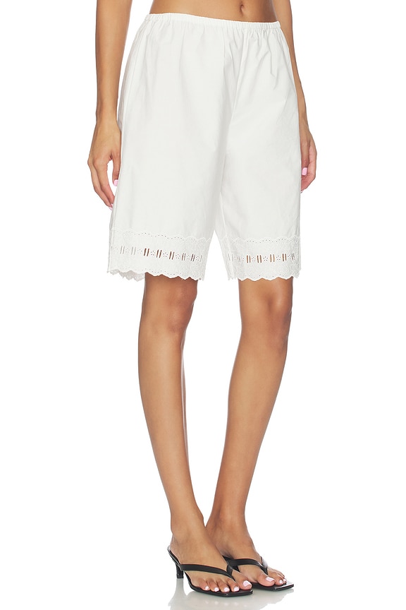 view 2 of 6 Pepita Short in White