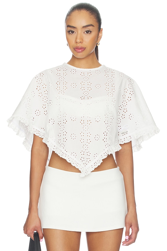 view 1 of 5 Soba Poncho in White