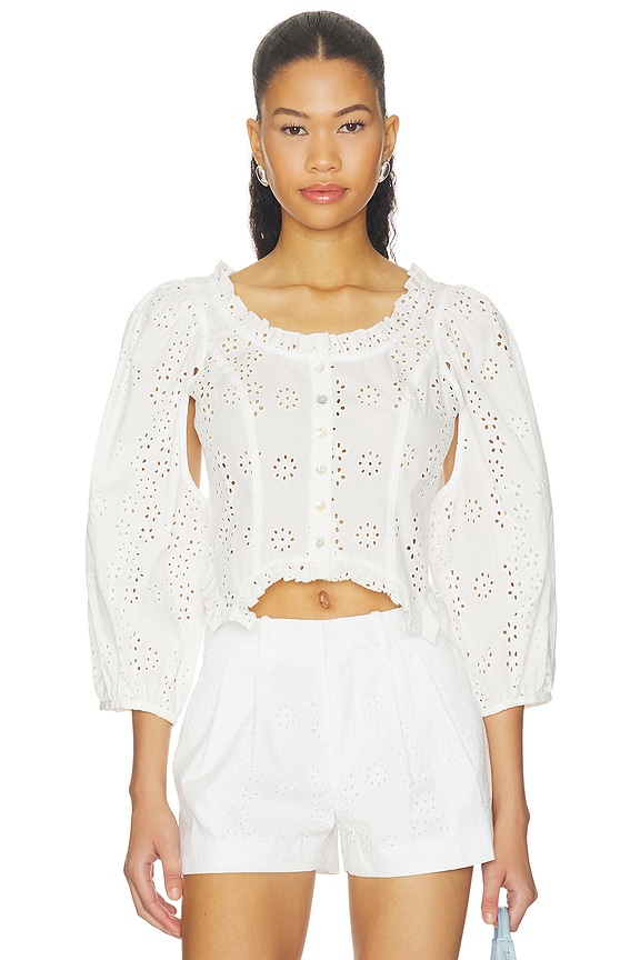 view 1 of 5 Palisade Top in White
