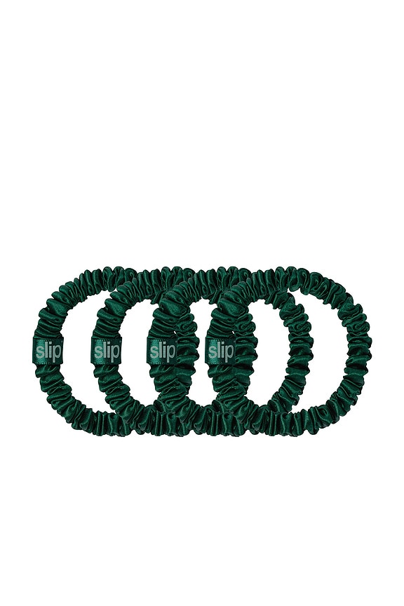 view 2 of 7 COLETEROS SKINNY SCRUNCHIES in Forest