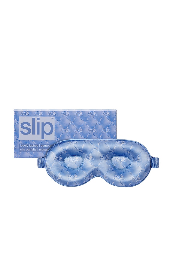 view 1 of 7 MASQUE DE NUIT CONTOUR PURE SILK PURE SILK CONTOUR SLEEP MASK in Bluebelle