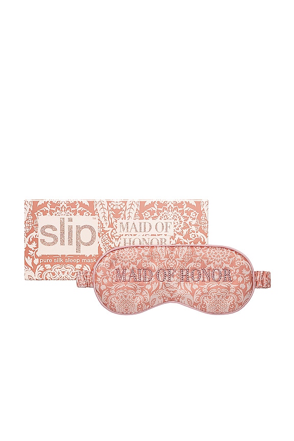 view 2 of 3 Maid Of Honor Pure Silk Sleep Mask Bridal Collection in Maid Of Honor